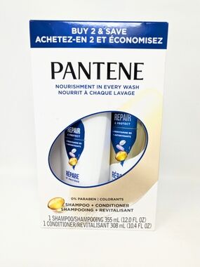 Pantene Pro-V Repair & Protect Shampoo + Conditioner Set - White/Blue Gift
